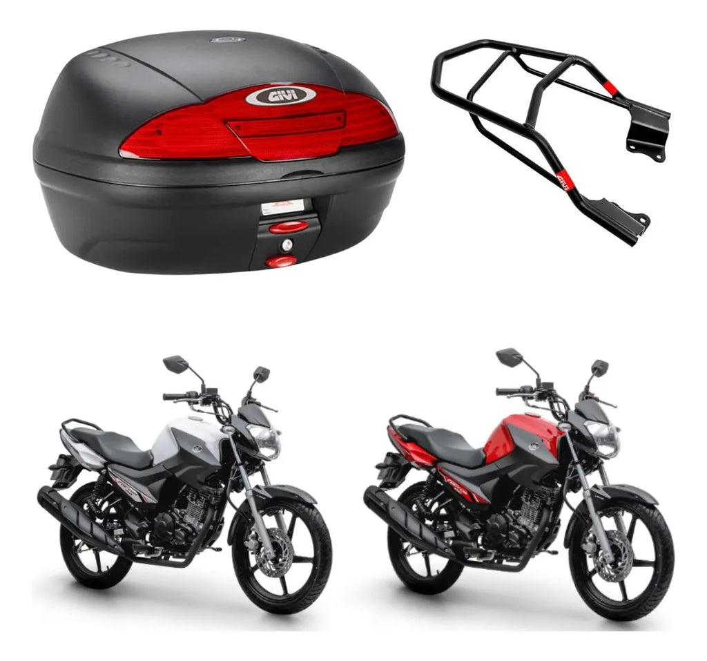 Baú E450 Givi Bagageiro Factor 125 150 2017 À 2022 45litros
