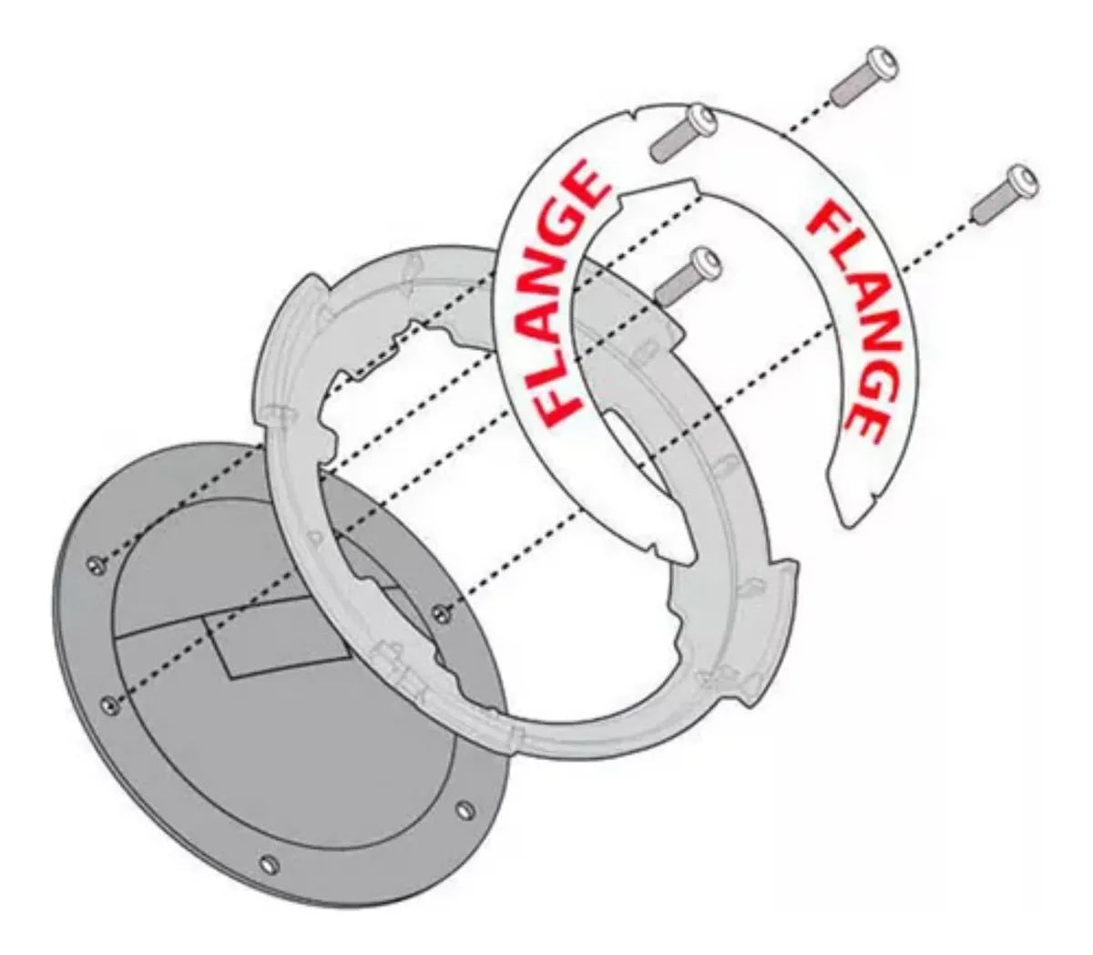 Flange Tanque Cb 1000r, Cbr 600, Hornet 600, Bf03 Givi