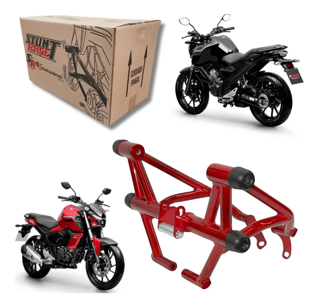 Protetor Motor Stunt Race Nova Fazer 150 Fz15 Fz 15 Vermelho
