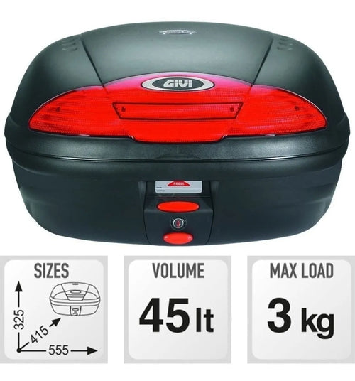 Bau Baú Bauleto Givi E450n E 450 N E450 N E-450n 45 Litros
