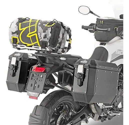 Bolsa Moto Impermeavel 30lt Cinza E Amarelo Ea114cm Givi