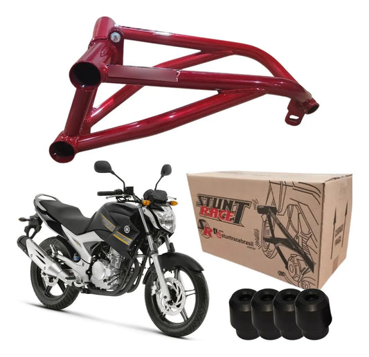 Protetor Motor Carenagem Stunt Race Fazer 250 Vermelho Metal