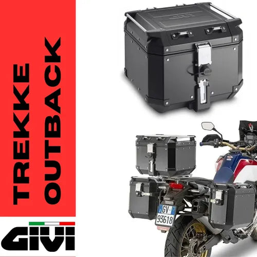 Baú Para Motocicleta Monokey Trekker Outback Em Alumínio 42l