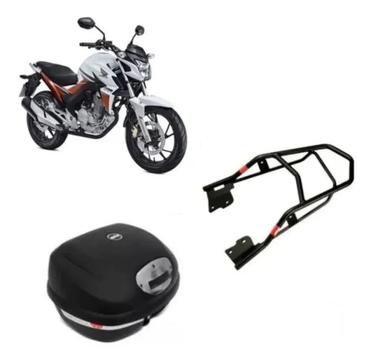 Kit Baú Givi E33 + Bagageiro Sr1147 Twister Cb250 Cb 250