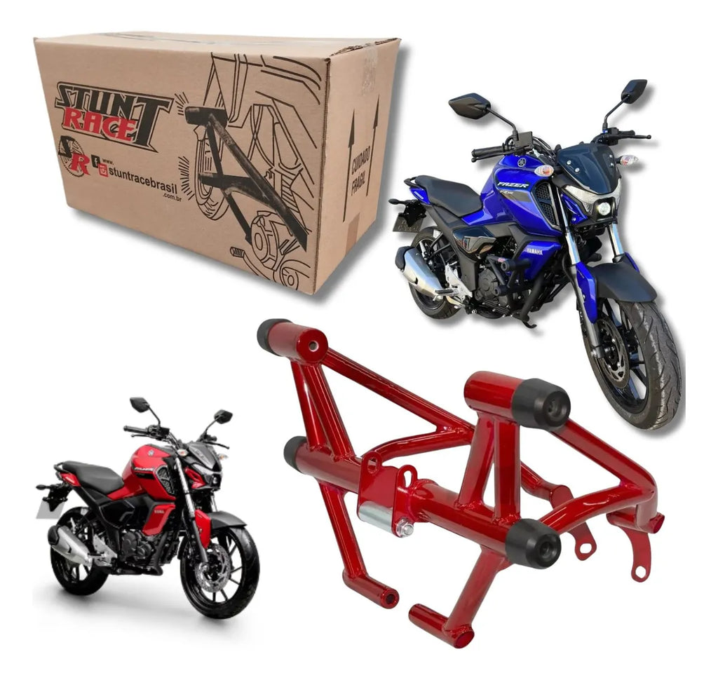 Protetor Motor Stunt Race Nova Fazer 150 Fz15 Fz 15 Vermelho