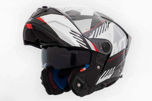 Capacete Mt Helmets Atom 2 SV Edix B0 Cinza Ptreo Brilho