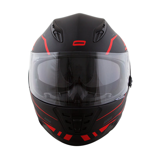 Capacete Norisk Soul Target Preto Vermelho