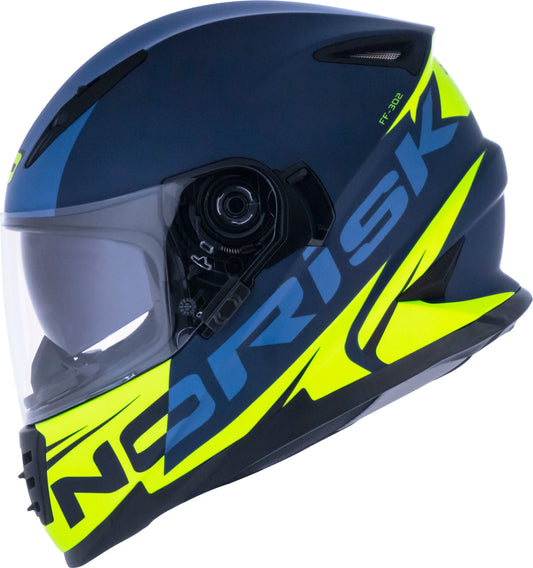 Capacete Norisk Soul Manty Azul Amarelo