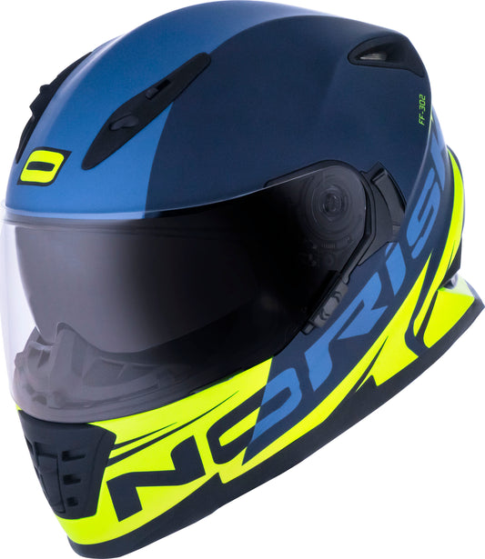 Capacete Norisk Soul Manty Azul Amarelo