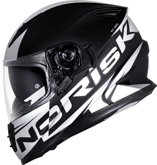 Capacete Norisk Soul Manty Preto Prata