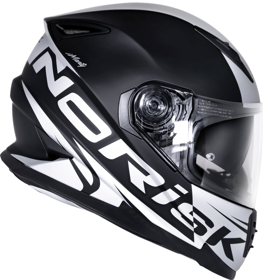 Capacete Norisk Soul Manty Preto Prata