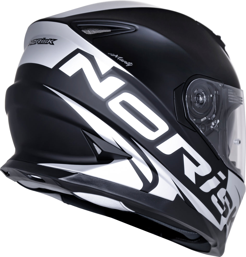 Capacete Norisk Soul Manty Preto Prata