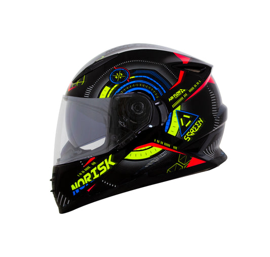 Capacete Norisk Soul Screen Preto Verde