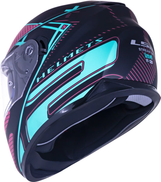 Capacete Ls2 Ff320 Stream Level Turquesa
