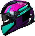 Capacete Ls2 Ff320 Stream Exo Preto Azul Rosa