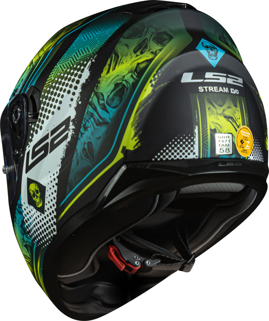 Capacete Ls2 Ff320 Stream Mara Preto Amarelo