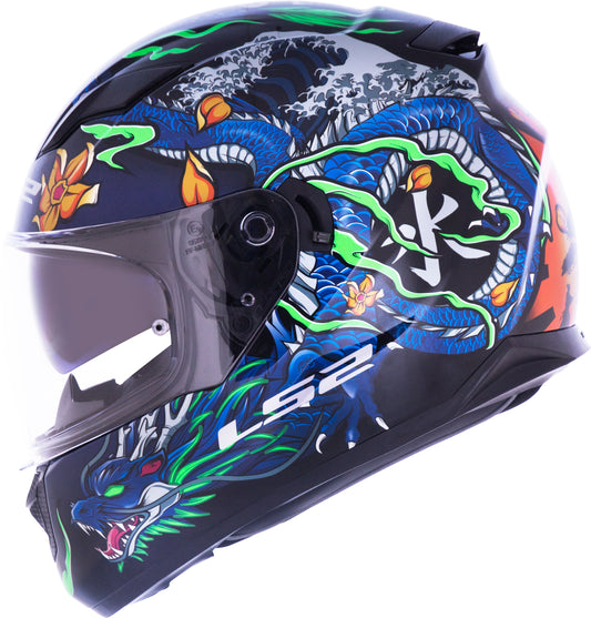 Capacete Ls2 Ff320 Stream Warrior Azul