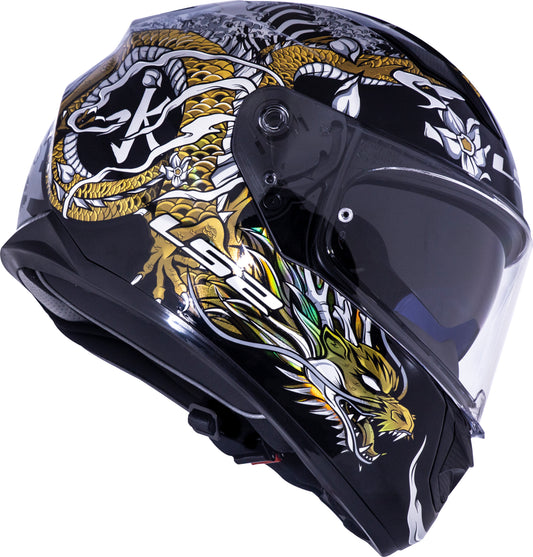 Capacete Ls2 Ff320 Stream Warrior Dourado