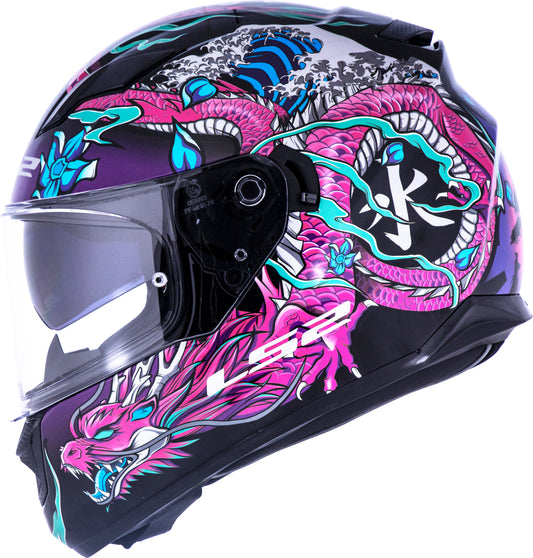 Capacete Ls2 Ff320 Stream Warrior Rosa