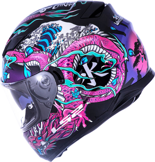 Capacete Ls2 Ff320 Stream Warrior Rosa