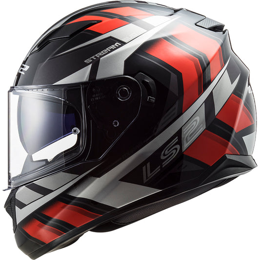 Capacete Ls2 Ff320 Stream Loop Preto Vermelho
