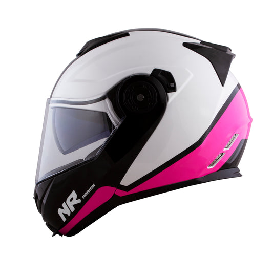 Capacete Norisk Route Chance Branco Rosa