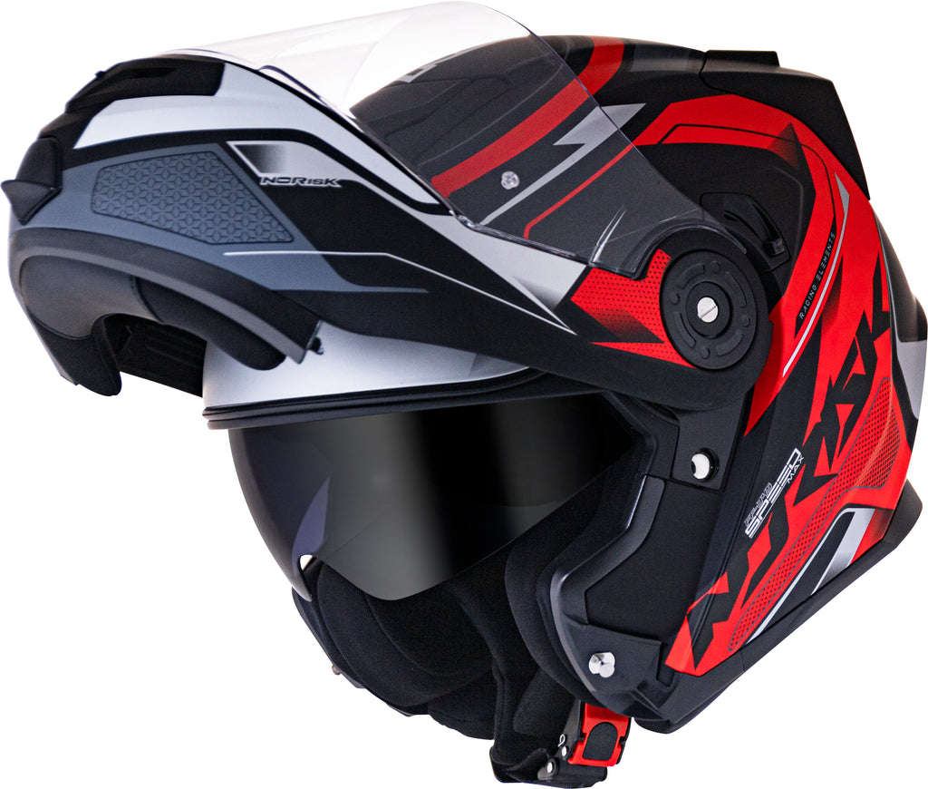 Capacete Norisk Route Speedmax Matt Preto Vermelho