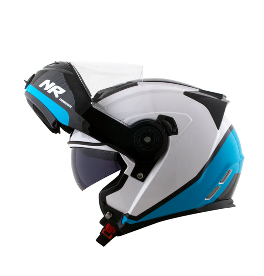 Capacete Norisk Route Chance Branco Azul