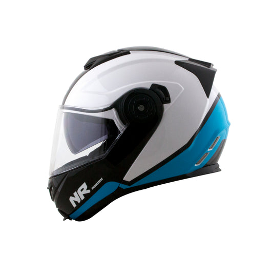 Capacete Norisk Route Chance Branco Azul