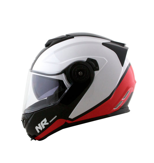 Capacete Norisk Route Chance Branco Vermelho