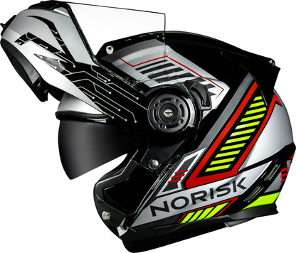Capacete Norisk Route Charge Preto Prata