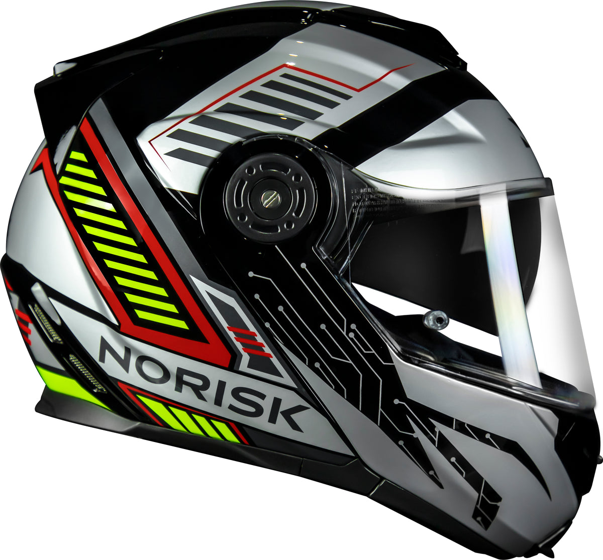 Capacete Norisk Route Charge Preto Prata