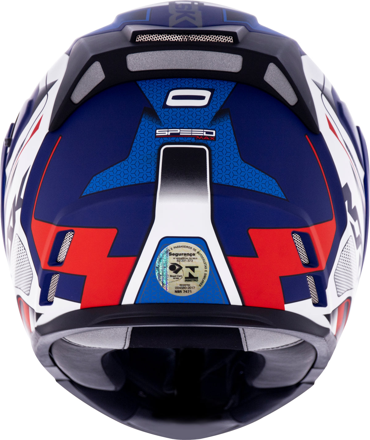 Capacete Norisk Route Speedmax Matt Azul Branco Vermelho