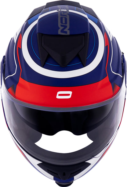 Capacete Norisk Route Speedmax Matt Azul Branco Vermelho