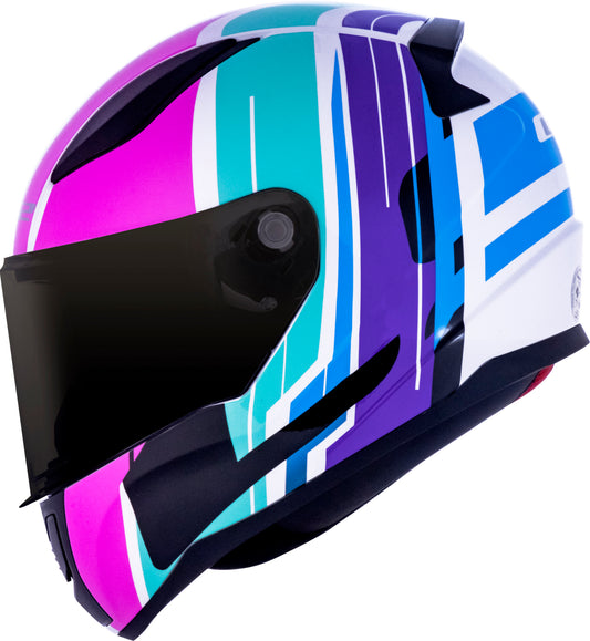 Capacete Ls2 Rapid ff353 Flag Neon Fucsia