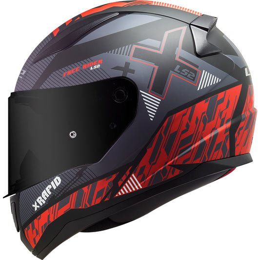 Capacete Ls2 Rapid ff353 Preto Vermelho