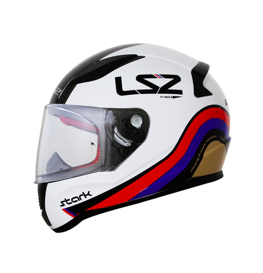 Capacete Ls2 Rapid ff353 Stark Azul Dourado