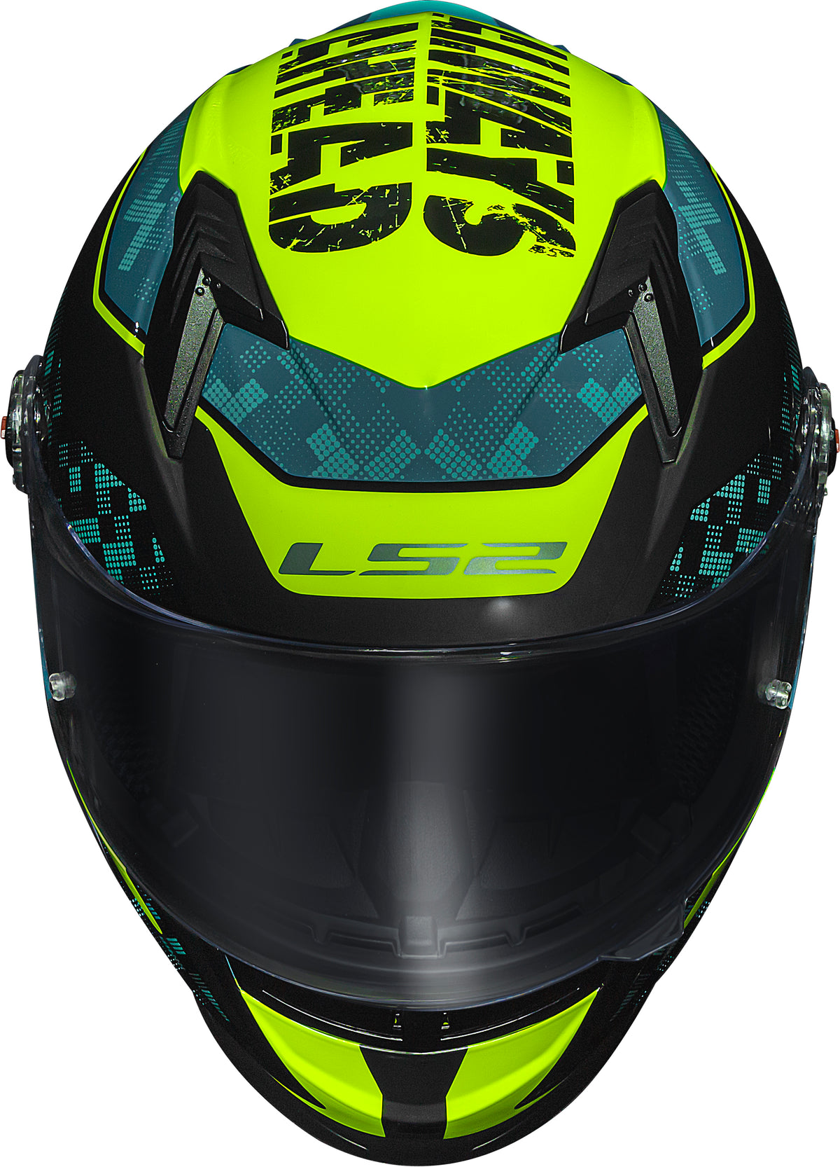 Capacete Ls2 ff358 S Striker Azul Amarelo