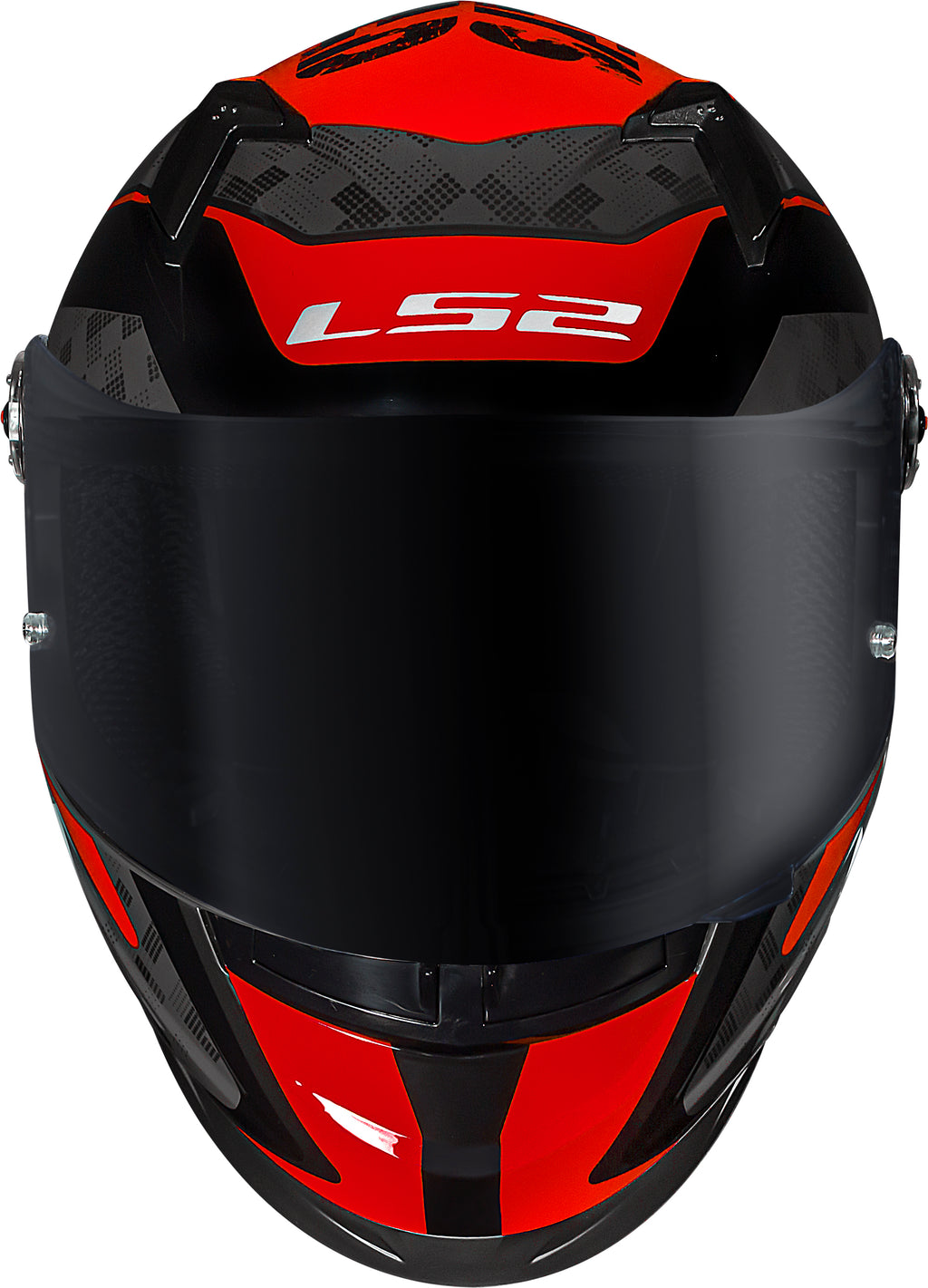Capacete Ls2 ff358 S Striker Titânio Vermelho