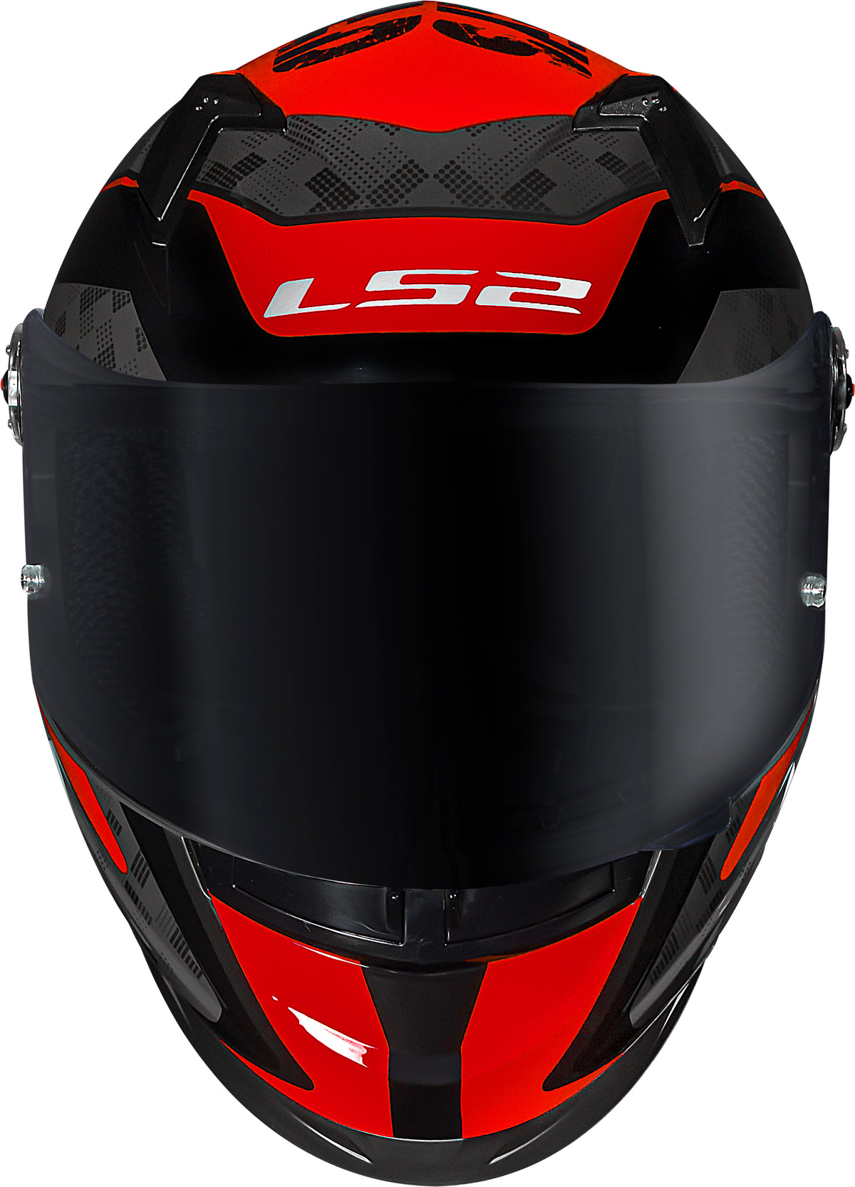 Capacete Ls2 ff358 S Striker Titânio Vermelho
