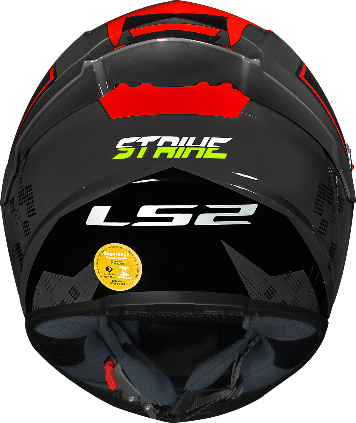 Capacete Ls2 ff358 S Striker Titânio Vermelho
