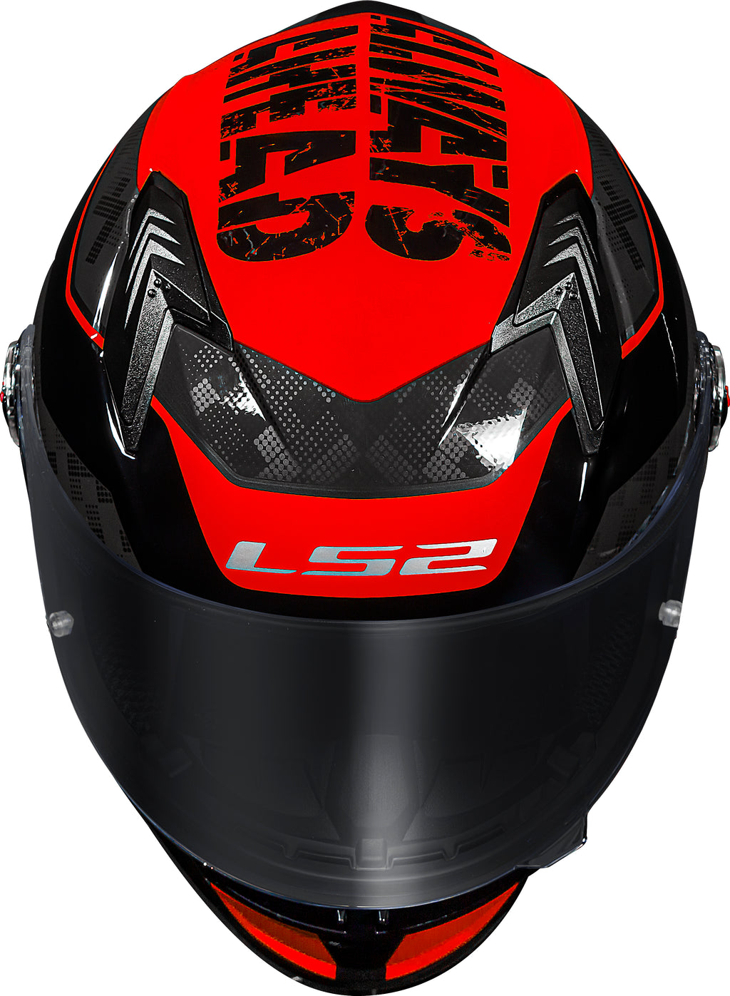 Capacete Ls2 ff358 S Striker Titânio Vermelho