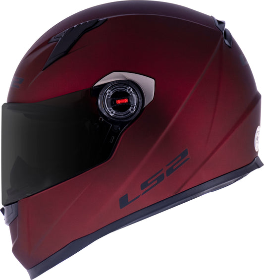 Capacete Ls2 Ff358 Classic Mono Vermelho