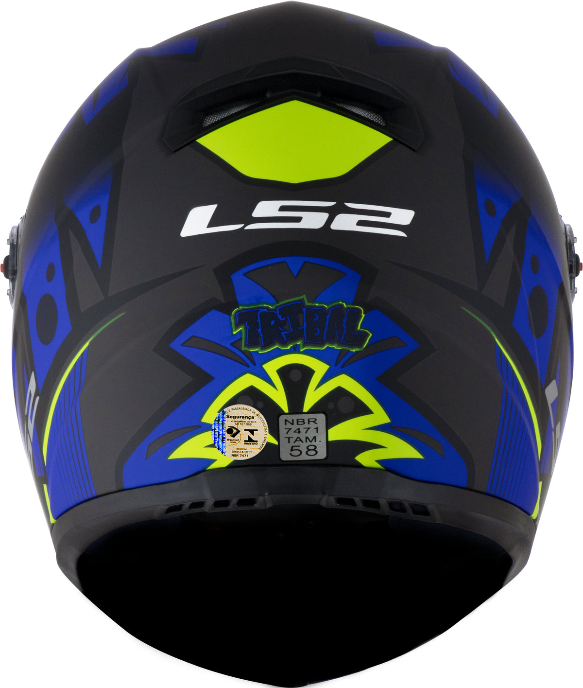 Capacete Ls2 Ff358 Classic Tribal Preto Azul