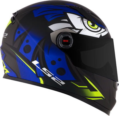 Capacete Ls2 Ff358 Classic Tribal Preto Azul
