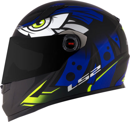 Capacete Ls2 Ff358 Classic Tribal Preto Azul