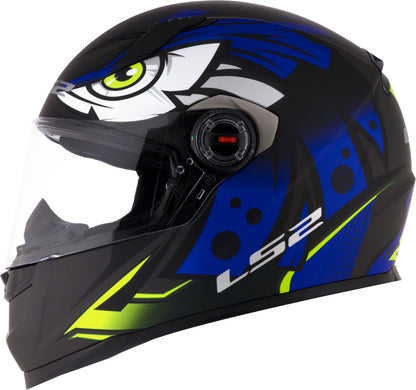 Capacete Ls2 Ff358 Classic Tribal Preto Azul