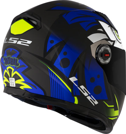 Capacete Ls2 Ff358 Classic Tribal Preto Azul