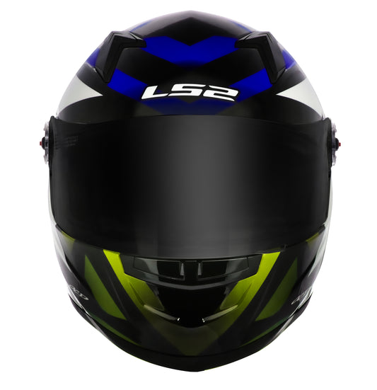 Capacete Ls2 Ff358 Classic Starwar Azul Amarelo