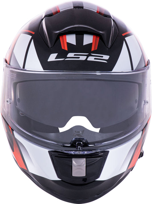 Capacete Ls2 Vector ff397 Kripton Vermelho Branco